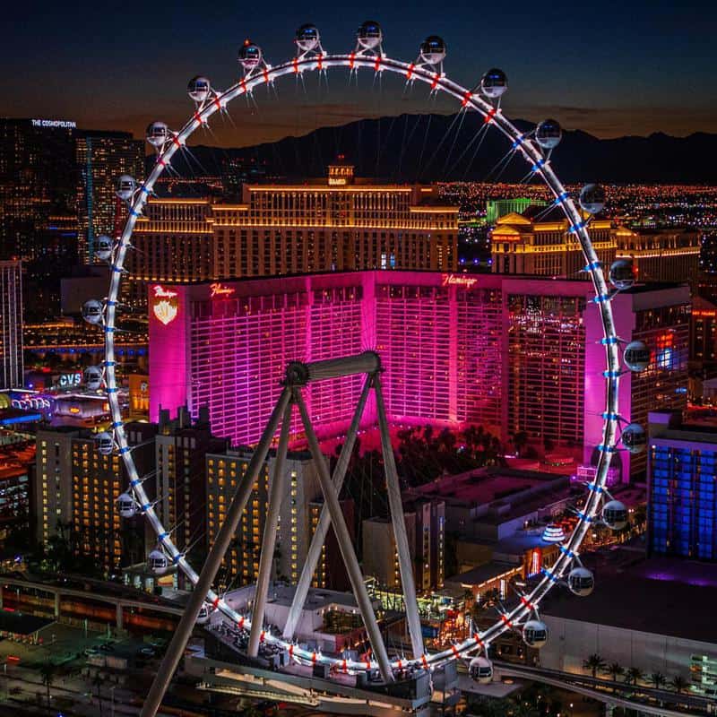 Inside the Observation Wheel at the LINQ High Roller