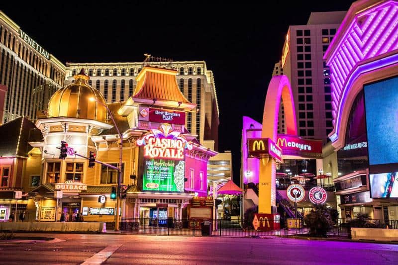 Between Casino Royale and Harrah's Las Vegas McDonald
