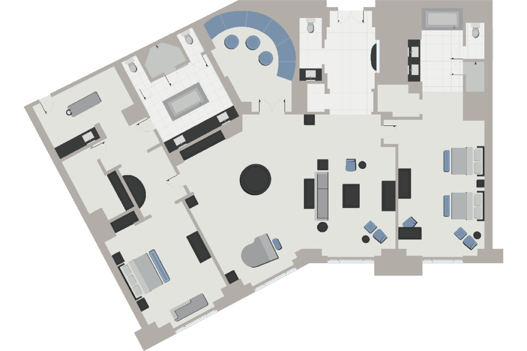 The Palazzo Penthouse Suite Floor Plan