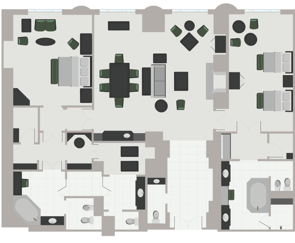 The Venetian Penthouse Suite Floor Plan