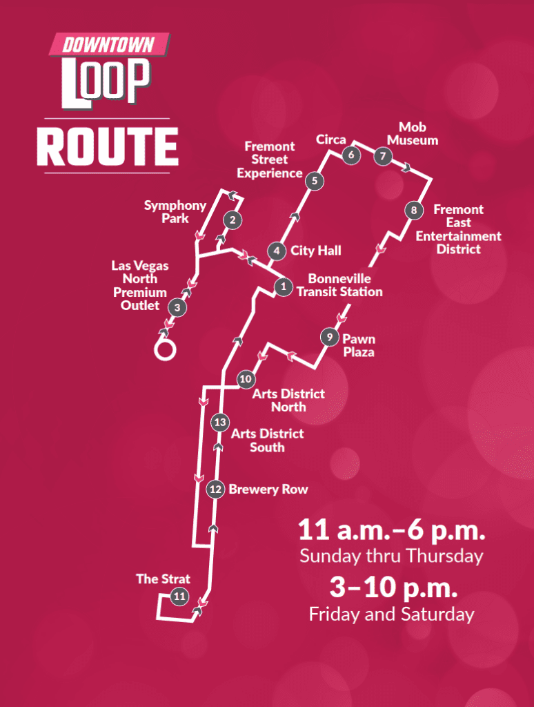 Downtown Loop Bus Route Map